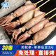 連海肴滿籽海兔羔魷串/魷魚串 大號(hào)筆管魚串 鐵板燒烤火鍋露營食材 滿籽海兔串【30串】 1500g(凈重)