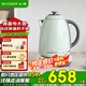北鼎（Buydeem） 恒溫電熱水壺 K740C便攜式燒水壺家用全自動(dòng)恒溫壺大容量水壺 自動(dòng)斷電不銹鋼電水壺防燙燒水壺 1.7L 【淺杉綠】調(diào)溫電水壺 保溫12小時(shí)