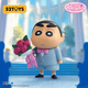 52TOYS蠟筆小新限定版玫瑰紳士手辦潮玩動漫周邊玩具擺件生日禮物