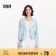 森馬（Semir）外套女碎花肌理森系少女感2025夏季oversize連帽夾克109325108005