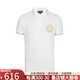 VERSACE JEANS COUTURE奢侈品男裝范思哲Polo衫 男士夏季短袖T恤 11146禮物 白色 2XL