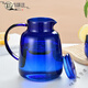 高品質(zhì)藍色玻璃瓶零極限清理太陽(yáng)玻璃杯零限藍色玻璃杯吸管水杯零 藍色水壺藍色把手