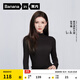 蕉內（Bananain）【明星同款】熱皮501+女士保暖內衣氨基酸內搭可外穿打底衣秋冬 【張予曦同款|小高領(lǐng)】黑色 M