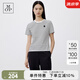 Marc O'Polo/MOP【品牌經典系列】圓領條紋刺繡草莓透氣短袖T恤女 黑白條紋A05 XXS 155
