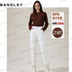 班仕利（Bansley）零下40度極寒羽絨褲女冬季外穿高腰加厚高端東北白鵝絨褲 白色【加厚白鵝絨】 5XL 【適合160-175斤,充絨164克】