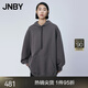 JNBY/江南布衣春秋衛(wèi)衣柔軟舒適質(zhì)地細(xì)密棉質(zhì)長(zhǎng)款連帽休閑5O1411370 046/鑄鐵灰 L