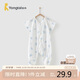 童泰夏季嬰兒寶寶用品床品短袖分腿睡袋抱被TS21C109 藍(lán)色 73cm 