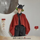 日著(zhù)（rizhuo）日著(zhù)原創(chuàng  )設計女裝2025秋季新款休閑小個(gè)子寬松絨感針織純色短外套 氣球橙 S