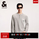 杰克·瓊斯（JACK&JONES）冬舒適簡約時尚潮百搭保暖柔軟長袖針織衫毛衣上衣男裝224413010 G41淺花灰色 S 170