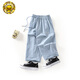 WALNUT DUCK核桃小鴨兒童夏季新款薄透氣兒童休閑褲薄款寬松男女童防蚊褲 藍色 150