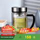 希諾雙層玻璃杯男家用商務(wù)辦公水杯帶手柄泡茶杯子XN-9320 290mL