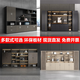 栗棠辦公室文件柜書柜木質(zhì)檔案柜收納柜儲(chǔ)物柜隔斷柜帶鎖老板背景柜子 款式1：四門書柜 1.4mm
