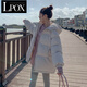 LPOX棉服女2025冬季棉衣韓版寬松學生短款面包服棉襖外套潮 白色 M [99-112斤]