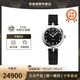 歐米茄（OMEGA） 瑞表碟飛系列石英機(jī)芯4c標(biāo)準(zhǔn)鑲鉆女表27.4mm 黑盤 424.13.27.60.51.001