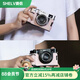 攝侶富士x100vi手柄保護(hù)套xm5皮套xt50相機(jī)包X100VI相機(jī)套XM5保護(hù)殼XT50手柄皮套粉色牛皮配件 X100VI嬰兒粉真皮手柄皮套（送粉色編織腕帶）