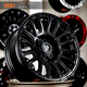 BUCKS OFFROAD雄鹿汽車(chē)越野輪轂適用于坦克300/400坦克700方程豹5北京BJ40E霸道 雄鹿B501【啞黑色-輕量?jì)确烂摗?18英寸 8.5J