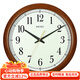 SEIKO精工掛鐘客廳表掛墻石英鐘家用現(xiàn)代創(chuàng)意夜光歐式免打孔2024年新款 41cm夜光QXA698B