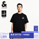 杰克·瓊斯（JACK&JONES）男裝25年短袖T恤男士夏季純棉潮流休閑圓領(lǐng)航海系列高端白色半袖 056黑色 M 175