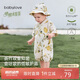 babylove嬰兒連體衣夏季竹棉山茶紗布和尚服新生兒寶寶衣服薄款透氣哈衣