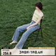 ONLY夏季涼感冰氧酷高腰顯瘦直筒褲牛仔褲女|124232025 J33 350水洗牛仔藍 M (165) M褲長減短