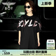 BOY LONDON【公主日記】連衣裙潮流時尚燙鉆字母印花黑色T恤裙W17003 黑色 XS
