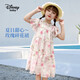 迪士尼（DISNEY）女童甜美碎花連衣裙兒童中大童珍珠花邊裙子25夏HYZ24W017花160