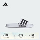 adidas ADILETTE SHOWER休閑實用舒適拖鞋男女阿迪達斯官方輕運動   白/黑 (偏小，推薦買大1碼)   43