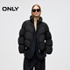 ONLY 2025冬季抗靜電泡芙褶皺立領(lǐng)面包服羽絨服女|125423015