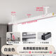晾衣桿固定吊頂陽(yáng)臺家用晾衣桿曬衣桿風(fēng)掛衣桿頂裝吊座晾衣服 承重300斤-單桿_底座可調節40-50c·m 風(fēng)+固定0.5米長(cháng)（黑色）