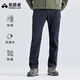 拓路者山貓軟殼褲秋冬季加絨長(cháng)褲男士休閑直筒褲戶(hù)外絨褲 男-黑色  L