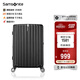 新秀麗（Samsonite）行李箱20英寸拉桿箱時尚豎條紋旅行箱包黑色GU9密碼登機箱