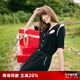 歌莉婭 新品  天絲毛織套裝（毛織上衣+毛織半裙）  1C3JAA570 00B黑色 M