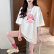 FOX.G純棉短袖t恤女新款2025白色打底衫夏季女裝衣服半袖純欲正肩上衣 可愛(ài)女孩100%純棉白色t恤 M 【建議100-120斤】