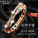 勞拉圖（LAOLATU）手鐲女玫瑰金色鑲鉆手飾品女士手環(huán)簡約個性多層網(wǎng)紅款七夕禮物 織夢手鐲大號（建議110斤以上）