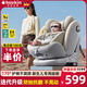 Heekin途悅-德國(guó)兒童安全座椅0-12歲汽車用嬰兒寶寶360度旋轉(zhuǎn)i-Size認(rèn)證 麥浪金(抗翻+防抬起+無(wú)阻上拉帶)
