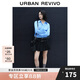 UR2024秋季新款女裝辣妹風(fēng)雙腰帶百褶短款A(yù)字半裙UWV540052