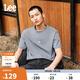 Lee25新品經(jīng)典日常字母Logo印花摩登中性男女同款短袖T恤