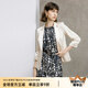 顏域百搭西裝外套女2024新款春季職業(yè)裝西服七分袖高級感正裝 香檳色 XXL/44