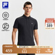 FILA 大滿貫POLO|斐樂(lè)官方男裝針織POLO2025夏新款網(wǎng)球運(yùn)動(dòng)抗菌短袖 深黑-BK 3XL 190/108A/XXXL