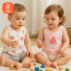貝瑞加（Babyprints）兒童背心2件裝男女寶寶夏季無袖打底衫純棉坎肩吊帶上衣 粉80