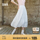 森馬（Semir）半身裙女松緊腰A字裙氣質(zhì)夏季2025拼接蕾絲波點(diǎn)長(cháng)裙109325120005
