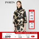 PORTS寶姿 女裝秋季新品雙排扣中長風衣外套LA9T035GFQ045 黑色混色 XS (2)