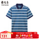 雅戈爾（YOUNGOR）短袖POLO衫男翻領(lǐng)時(shí)尚商務(wù)純棉面料雙珠地水柔棉手感柔軟POLO衫 YSPC520179PFA XL