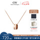丹尼爾惠靈頓（DanielWellington）DW項鏈女情侶吊墜時尚首飾玫瑰金生日禮物女DW00400153