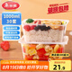 美麗雅一次性飯盒方形1000ml*30套 快餐打包盒大容量食品級(jí)便當(dāng)野餐盒