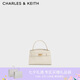 CHARLES&KEITH鱷魚紋凱莉包手提包斜挎包包女包生日禮物七夕禮物CK2-50270880-1