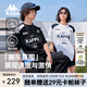 卡帕（Kappa）背靠背2025夏季新品運動短袖T恤男純棉美式休閑t恤女圓領(lǐng)舒適透氣 黑色990【雙面印花丨撞色美學】 L