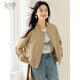 初申春秋短外套女時(shí)尚短款寬松純色簡(jiǎn)約百搭休閑外套S53D017