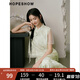 紅袖新中式國(guó)風(fēng)雪紡衫夏季2024新款女裝淡雅氣質(zhì)漂亮碎花立領(lǐng)上衣 綠花602 M