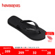 havaianas哈唯納2025春夏新品Rubber海邊夾角人字拖防滑沙灘拖鞋夏浴室涼拖 0090-黑色 43-44 巴西碼